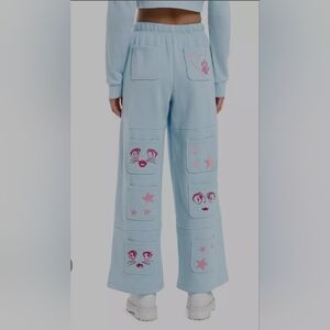 Sweet Society Hot Topic Kawaii Lounge Sweatpants Cargo Style  Size Xxl